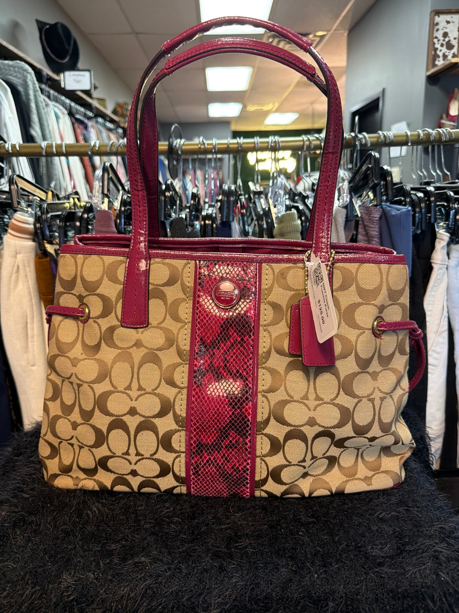 NWT Coach Fuschia Purse